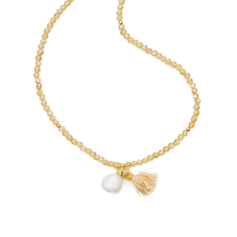 12mm white baroque freshwater pearl crystal yellow gold plate sterling silver necklace or bracelet on elastic