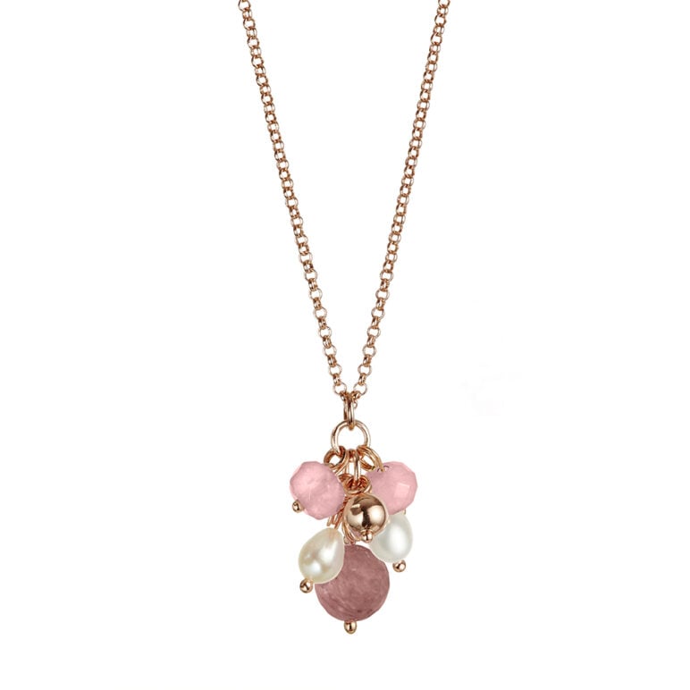 Joy Rhodonite & Pearl Pendant
