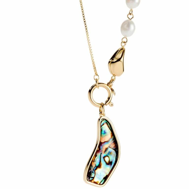 Isle of Wight Pearl Paua Freshwater Organic Pearl Pendant