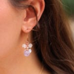 Joy Amethyst & Rose Quartz Pearl Drop Earrings