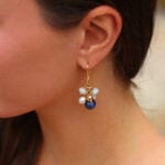 Joy Lapis Lazuli & Aquamarine Pearl Drop Earrings