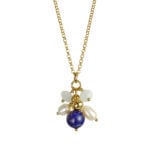 Joy Lapis Lazuli & Aquamarine Pearl Pendant