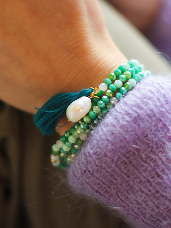 12mm white baroque freshwater pearl crystal yellow gold plate sterling silver necklace or bracelet on elastic