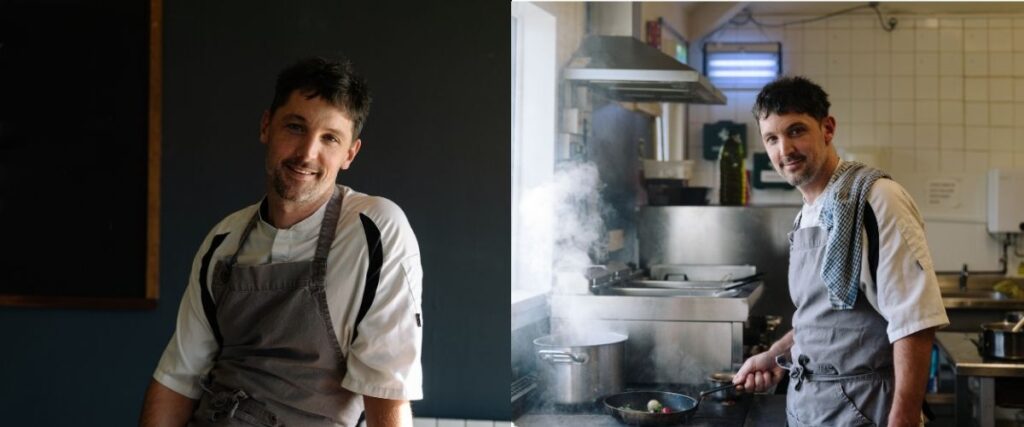 new head chef mark wyatt in the pearl cafe and kitchensax