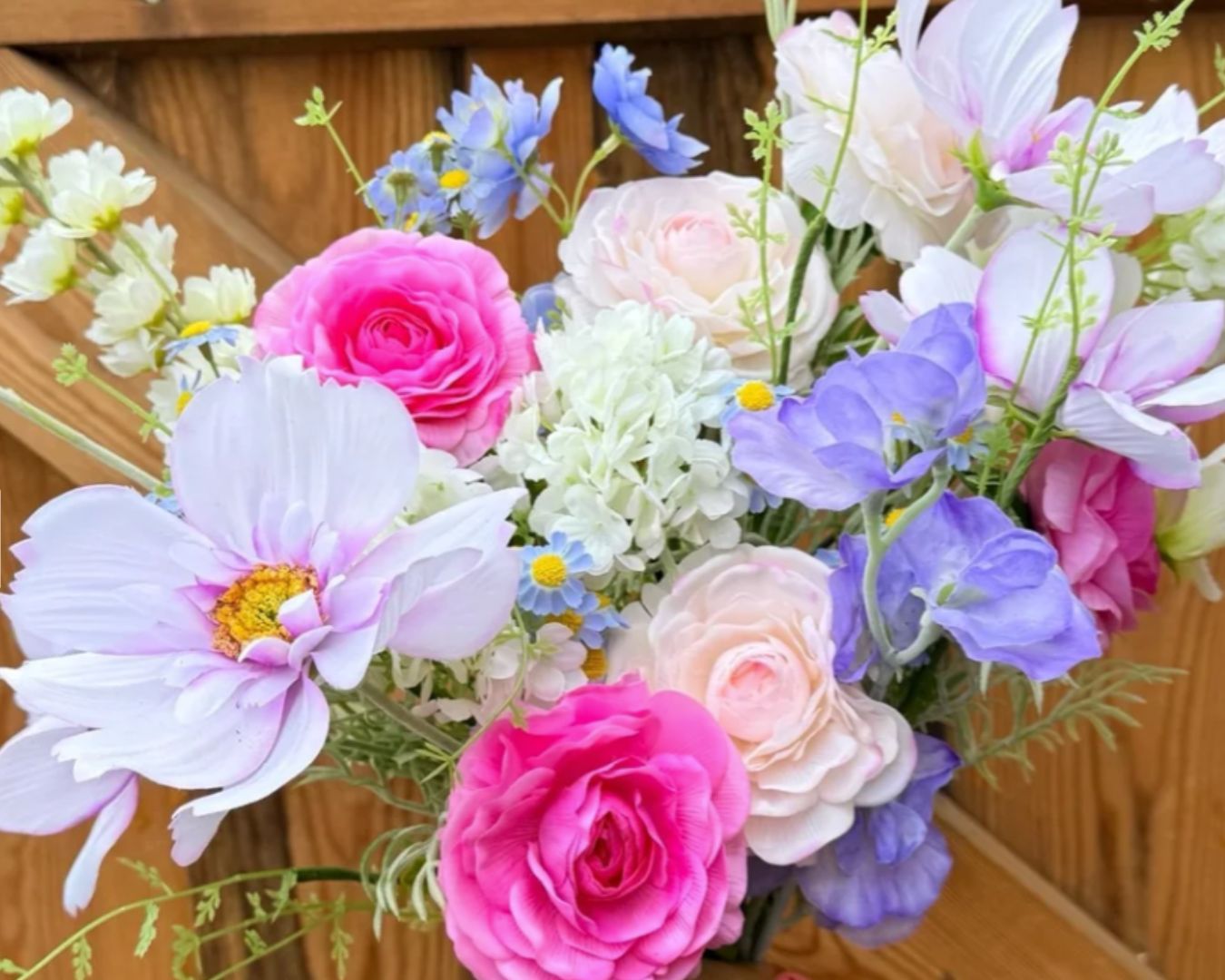 Spring flower arrangement from willow and bloom